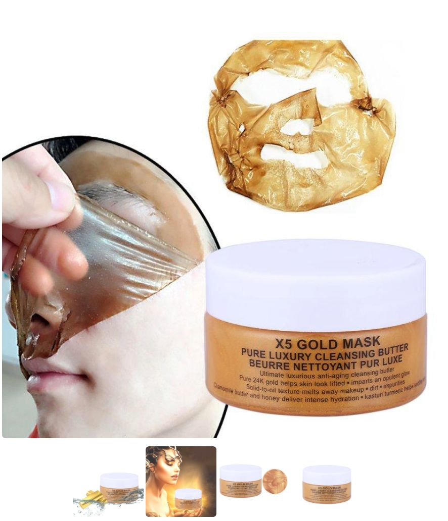 24K Gold Mask Collagen Face