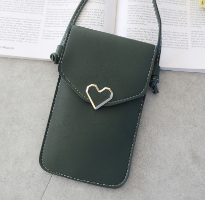 Fancy Touch Screen Waterproof Leather Crossbody Phone Bag (60% Discount Today) Grey C