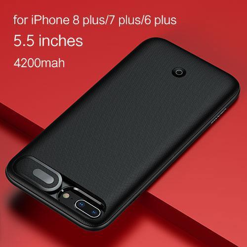 Chargercases For Iphones Iphone 8Plus/7Plus/6Plus / Black