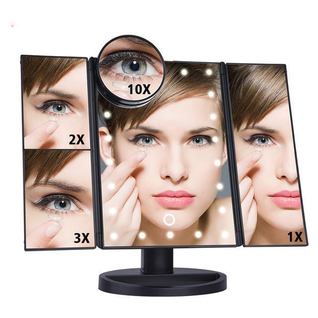 Led Vanity Makeup Mirror Black