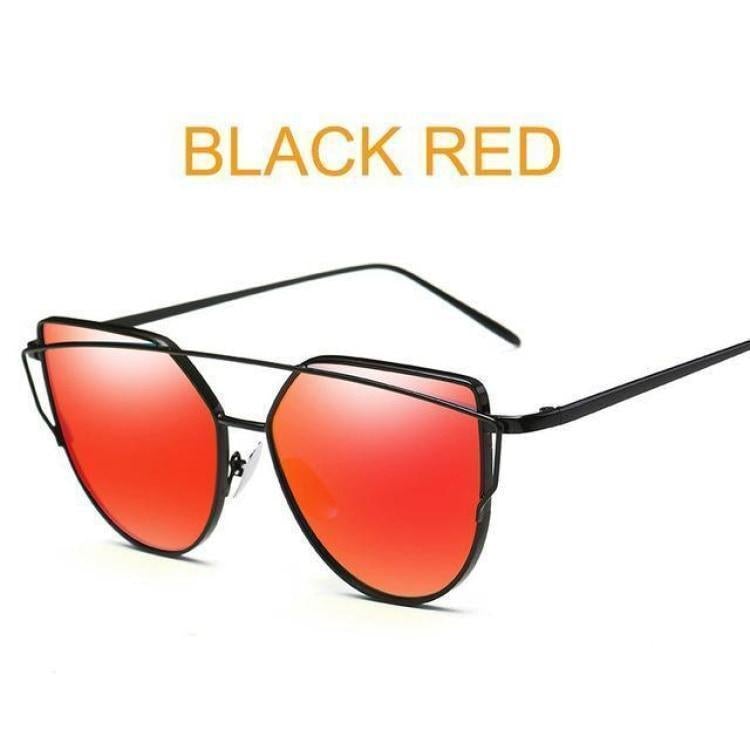 Cats Eye Sunglasses 6627 Black Red