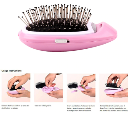 Portable Ionic Hair Brush