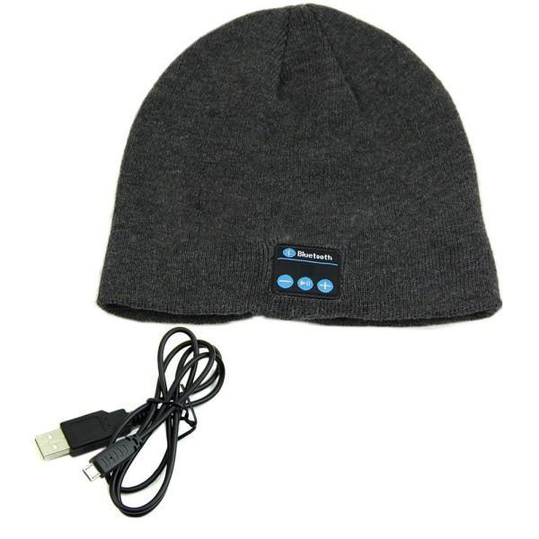Unisex Wireless Bluetooth Beanie Hat Dh