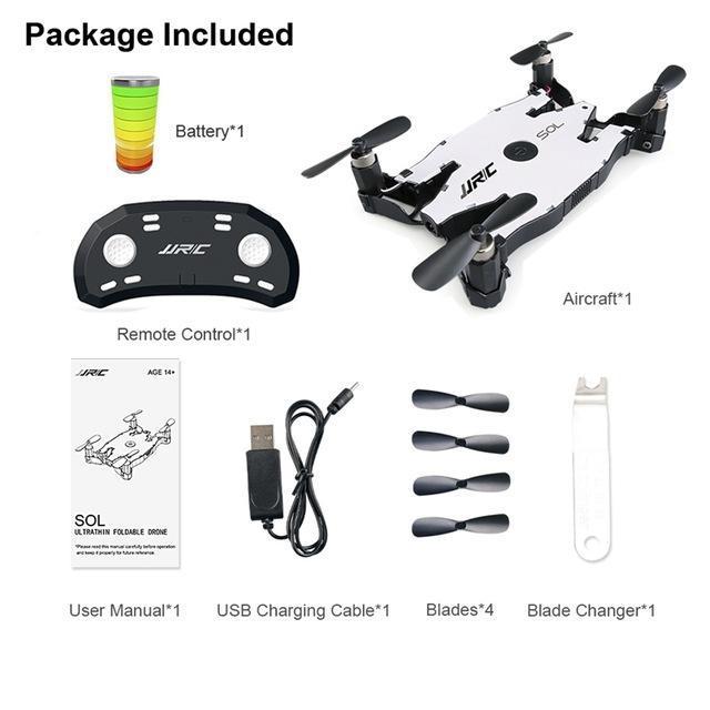 Jjrc Foldable Pocket Drone White 1 Battery