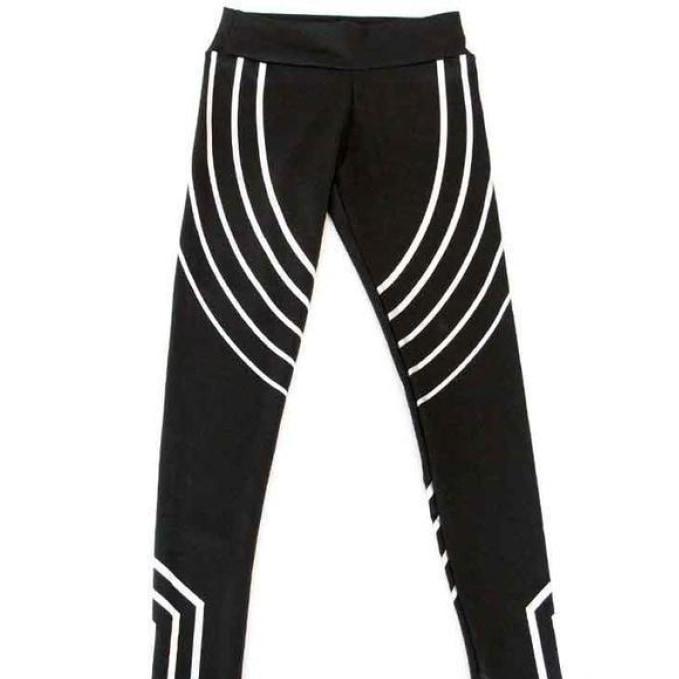 Rainbow Reflective Leggings Black / L