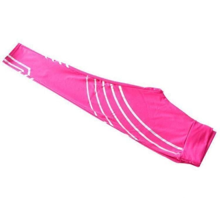 Rainbow Reflective Leggings Rose Red / S