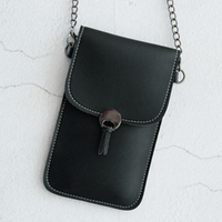 Fancy Touch Screen Waterproof Leather Crossbody Phone Bag (60% Discount Today) Black G