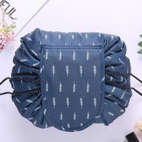 Lazy Drawstring Quick Makeup Bag Blue Feather / 1 Bag 50% Off Beauty