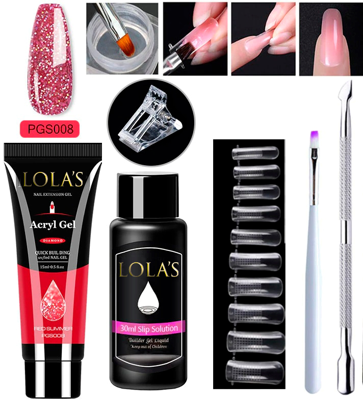 Lola's Polygel Nails Kit 2023 (BUY 2 + FREE SHIPPING)