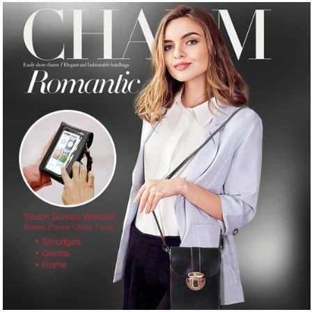 Fancy Touch Screen Waterproof Leather Crossbody Phone Bag (60% Discount Today)