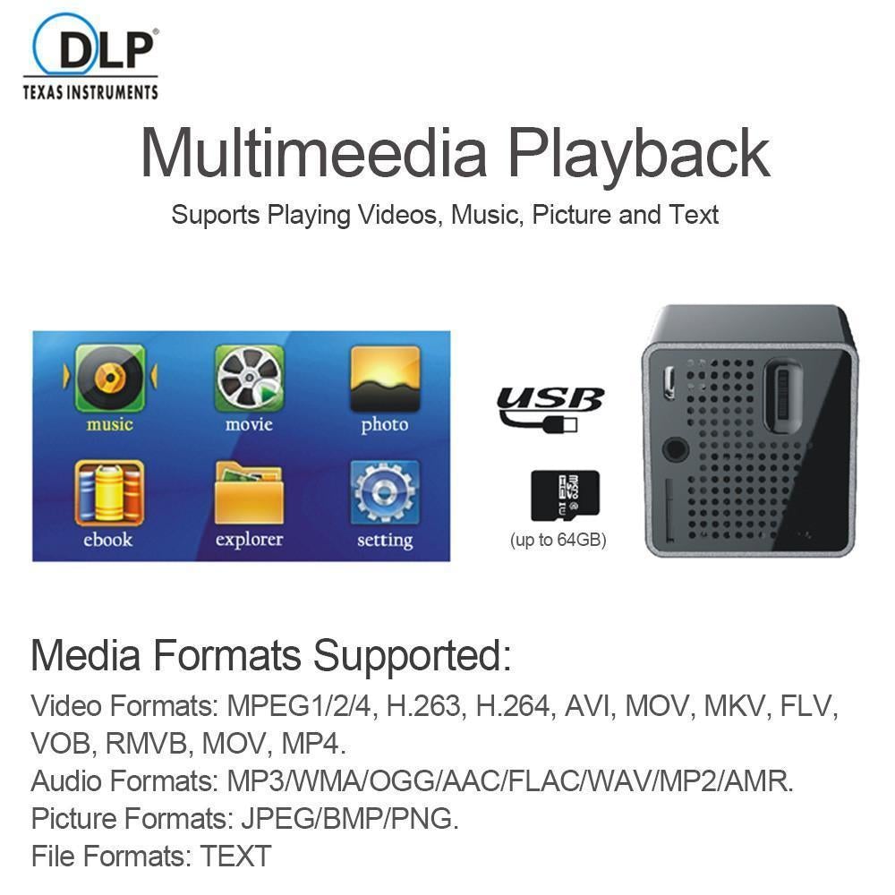 Mini Projector 1080P Hd