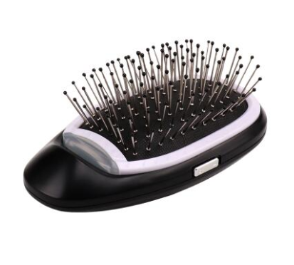 Portable Ionic Hair Brush Black