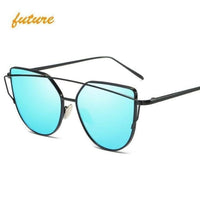 Cats Eye Sunglasses 6627 Black Blue