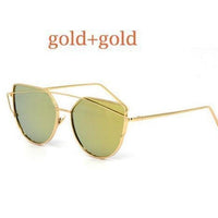 Cats Eye Sunglasses 6627 Gold