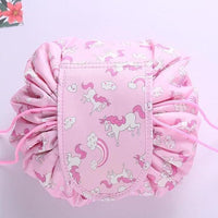Lazy Drawstring Quick Makeup Bag Pink Unicorn / 1 Bag 50% Off Beauty