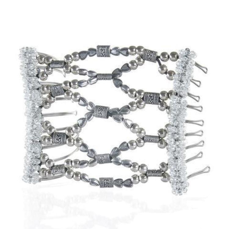 Magic Elastic Hair Comb Silver