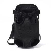 Pet Carrier Dog Front Chest Backpack Black / S