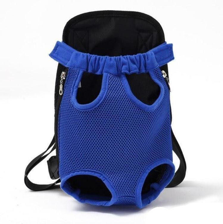 Pet Carrier Dog Front Chest Backpack Blue / S