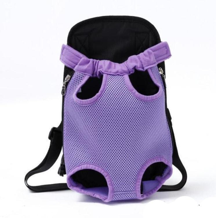 Pet Carrier Dog Front Chest Backpack Purple / S