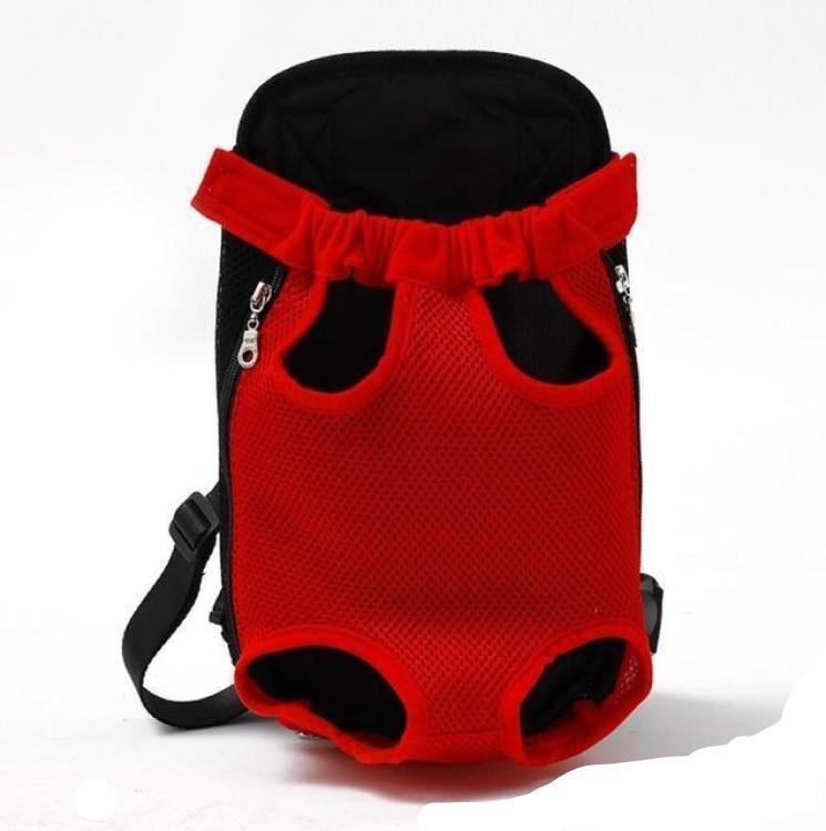 Pet Carrier Dog Front Chest Backpack Red / S