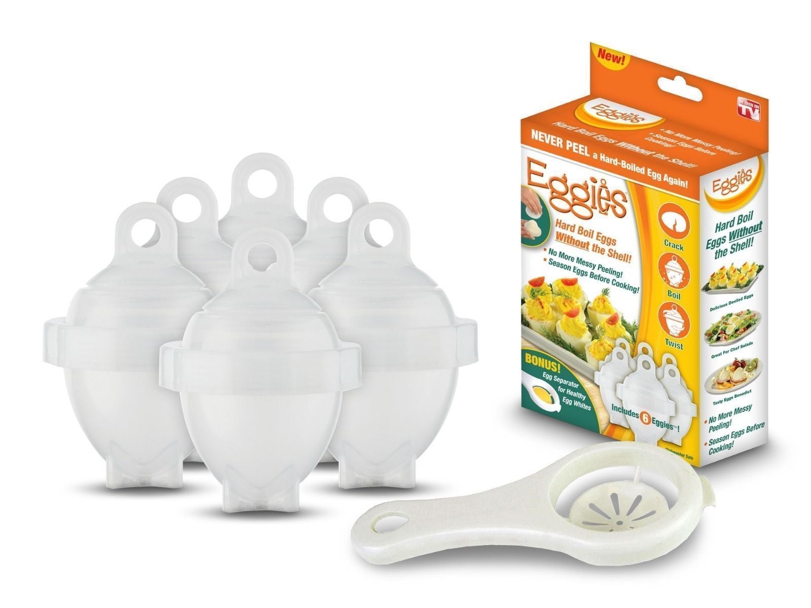 6 Pack: Egg Cookers With Bonus White Separator