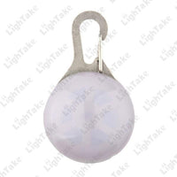 Flashing Led Dog Collar Pendant Clip Light White / As Picture Show