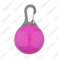 Flashing Led Dog Collar Pendant Clip Light Pink / As Picture Show