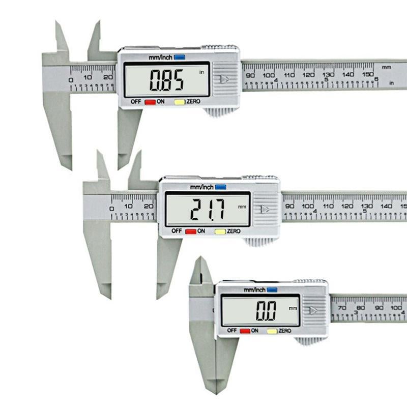 1 Pc New 0-150Mm 6Inch Lcd Digital Electronic Carbon Fiber Vernier Caliper Gauge Micrometer