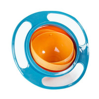 Magic Baby Bowl - 360 Rotating (Today 50% Off Promotion) Blue/orange