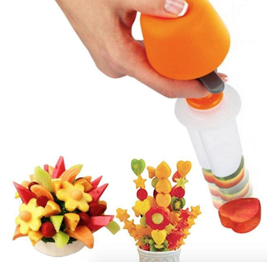 Push & Pop Fruit Vegetable Shaper Cutter
